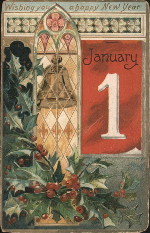 Wishing You a Happy New Year, January 1st with Holly and Bell