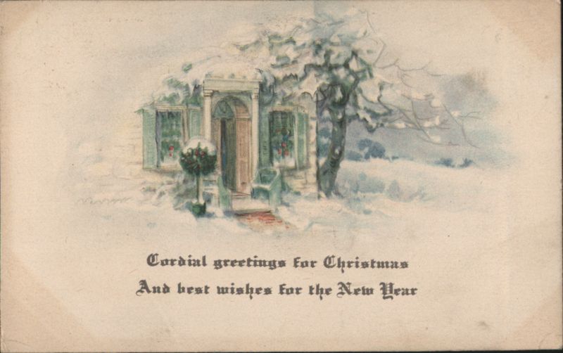 Snowy Cottage Christmas & New Year Greetings