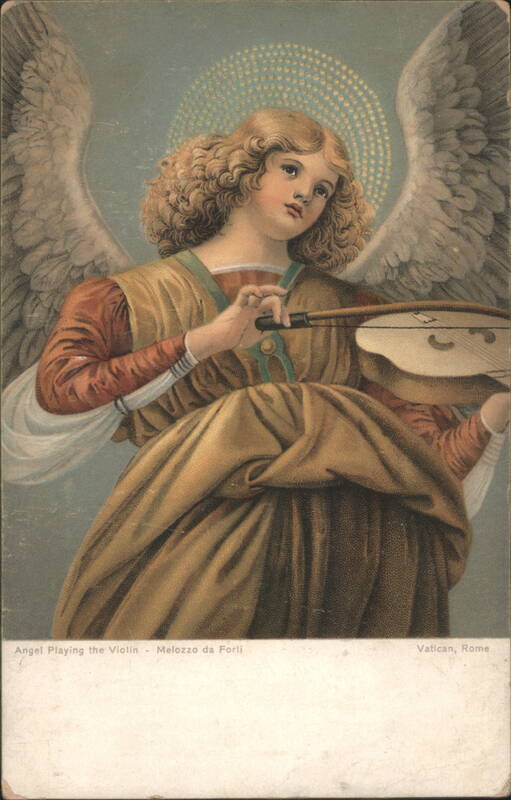 Angel Playing Violin by Melozzo da Forli, Vatican, Rome