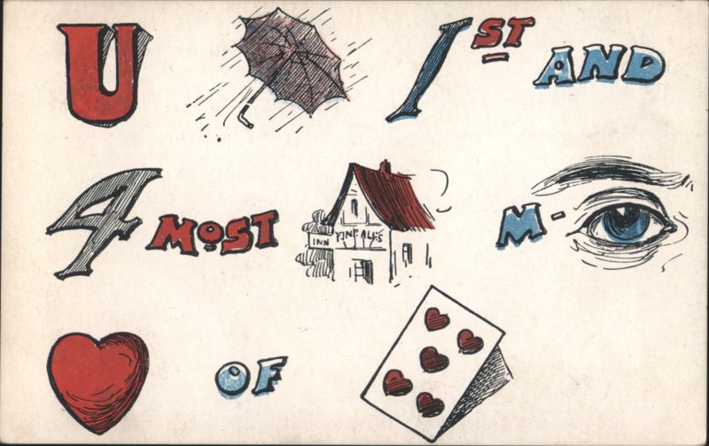 Rebus Puzzle Valentine: You Are First and Foremost in My Heart of Hearts