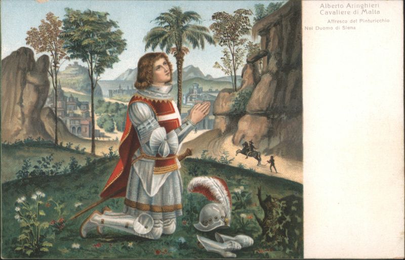 Alberto Aringhieri, Knight of Malta, Pinturicchio Fresco, Siena Cathedral