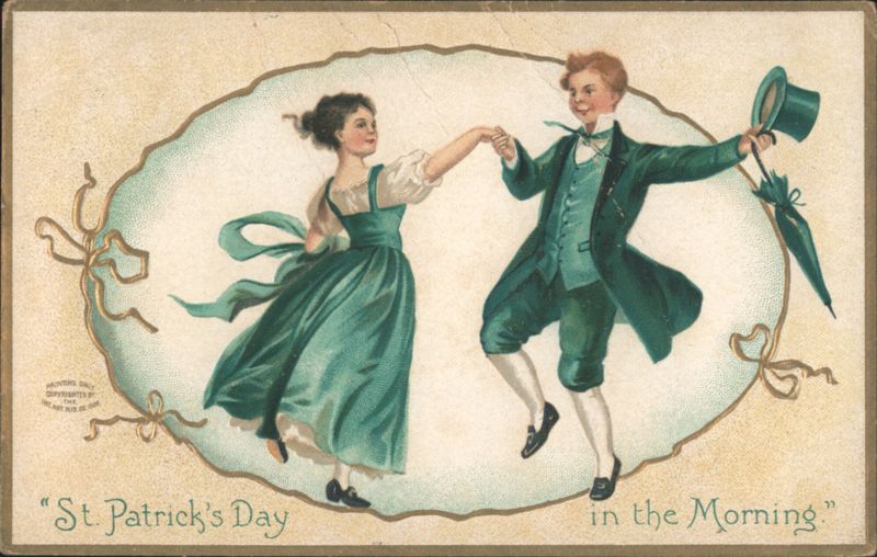 St. Patrick's Day Dancers in Green Attire, 'In the Morning'