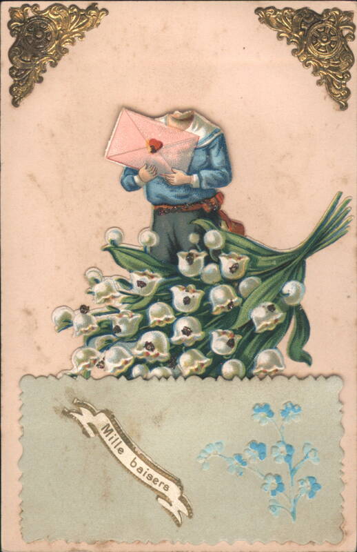 Mille baisers: Romantic Figure, Lily of the Valley Bouquet & Love Letter