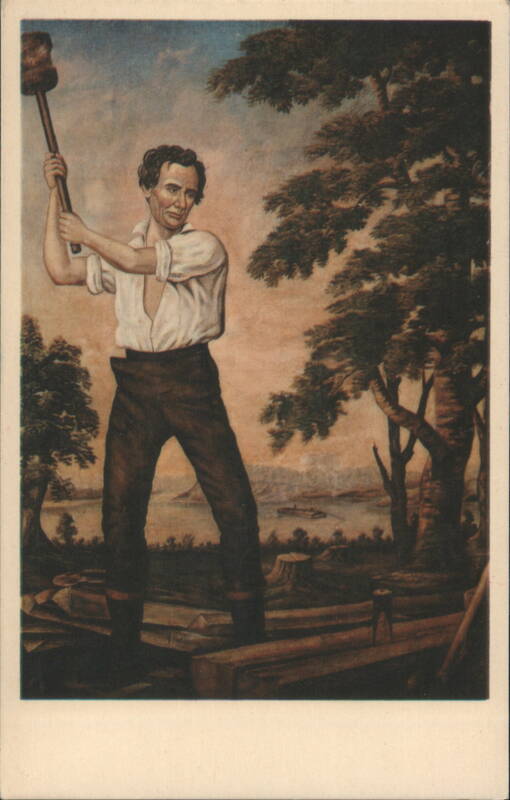 Lincoln the Railsplitter, 1860 Campaign Painting Unknown artist