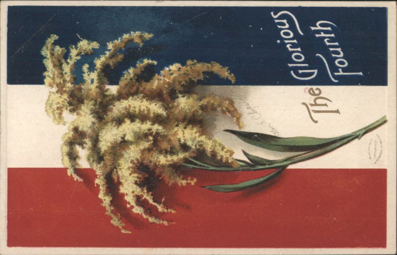 The Glorious Fourth American Flag & Flowers 4th of July