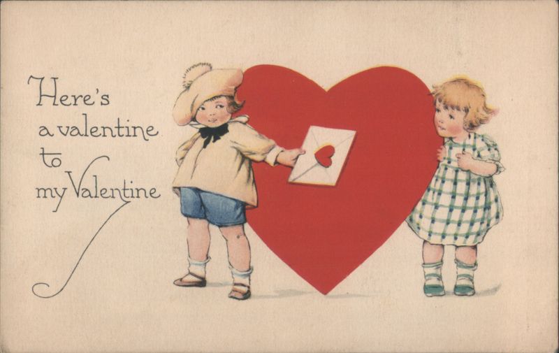 Here's a Valentine to My Valentine, Children with Red Heart
