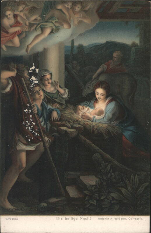 The Holy Night Nativity Scene by Correggio, Dresden
