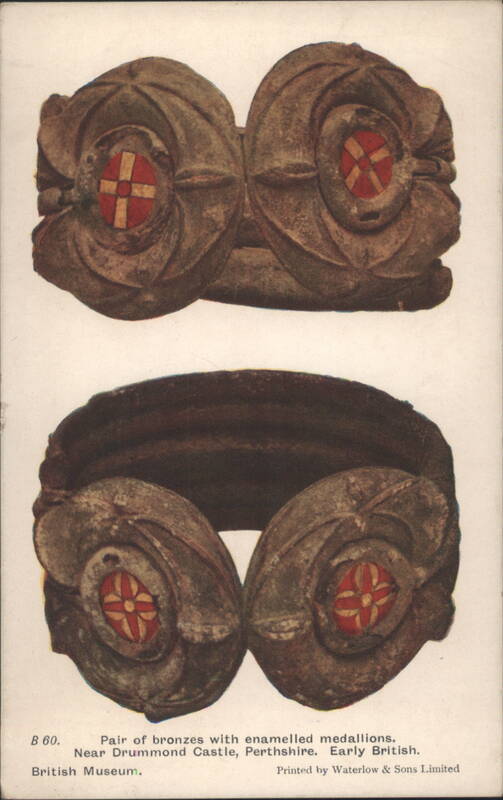 Early British Bronzes with Enamelled Medallions, Drummond Castle