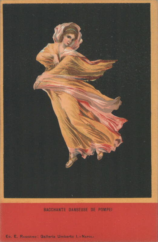 Bacchante Dancer of Pompeii Classical Art Nouveau Woman