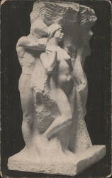 Solitude of the Soul Lorado Taft Sculpture Chicago Postcard Postcard