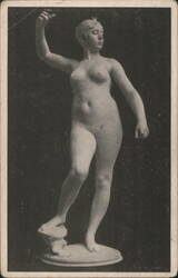 Diana Nude Sculpture Falguiere Art Institute Chicago DB PC Postcard