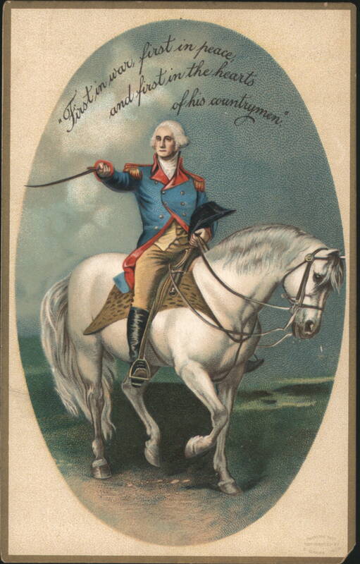 George Washington on Horseback, 'First in War, First in Peace' Quote