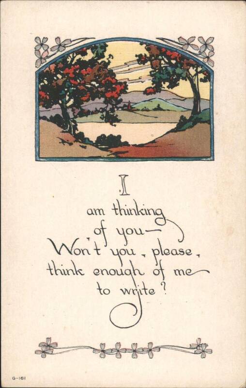 I Am Thinking of You Sentimental Message, Landscape View