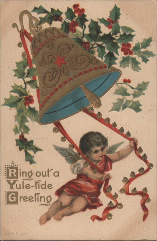 Ring out a Yule-tide Greeting with Angel and Holly Bell