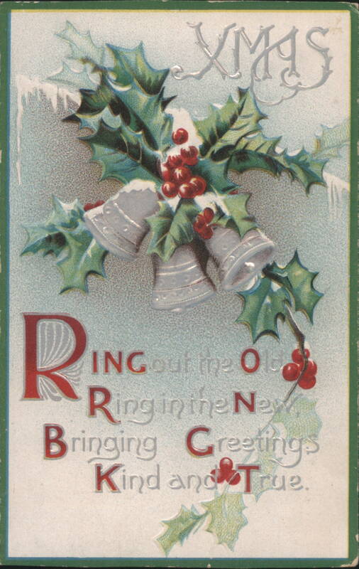 XMAS Ring Out the Old, Ring in the New with Holly & Bells