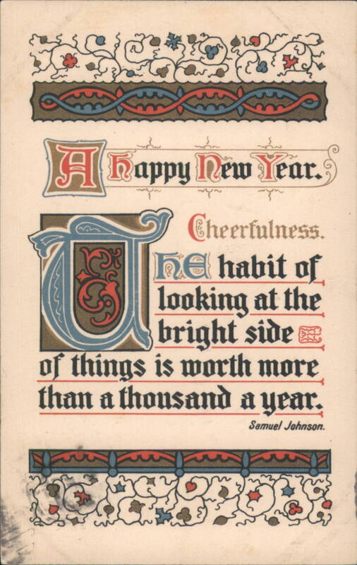 A Happy New Year with Samuel Johnson Quote New Year's