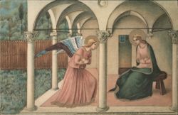 Annunciation by Fra Angelico, Florence Postcard