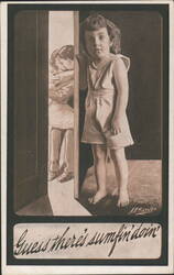 A.E. Hayden Comic Postcard Child & Kissing Couple DB Postcard