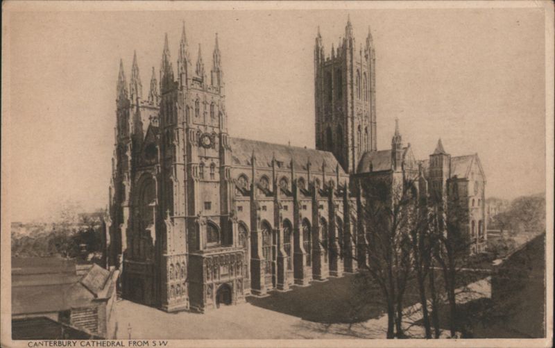 Canterbury Cathedral from S.W. - Prime Minister Quote England