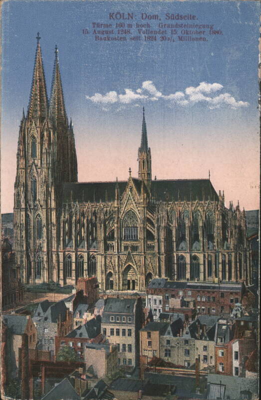 KÖLN Dom Südseite, Towers 160m high, Completed 1880 Köln Germany