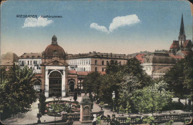 Wiesbaden Kochbrunnen, Buildings, Spire Germany
