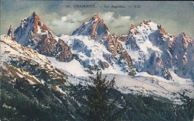 Chamonix - Les Aiguilles, Snow-Capped Mountains France