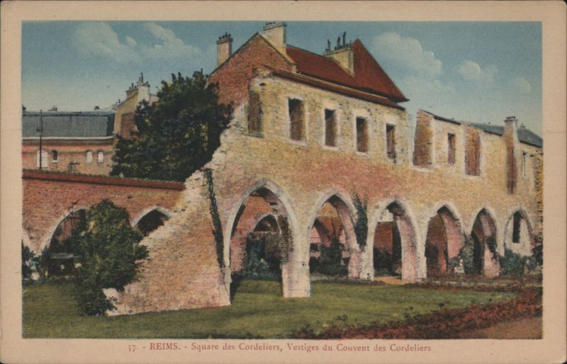Reims - Square des Cordeliers, Vestiges du Couvent France