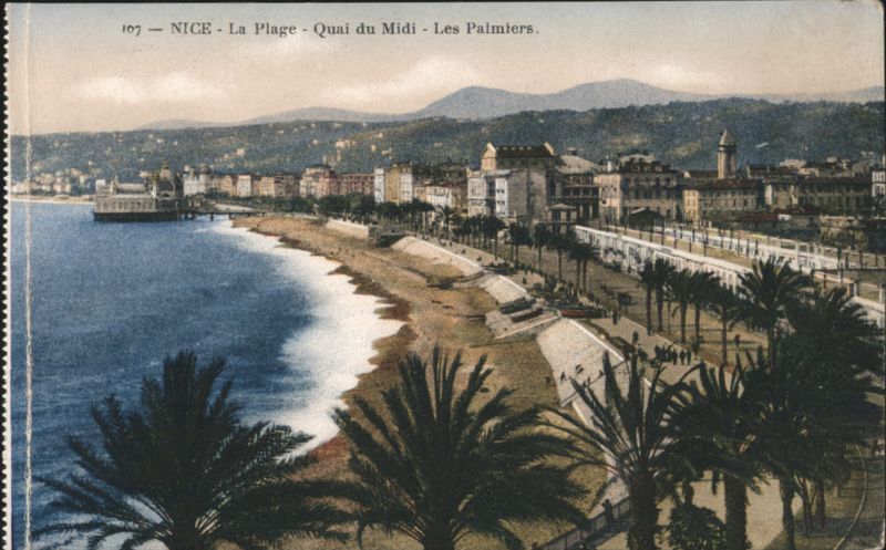 NICE - La Plage - Quai du Midi - Les Palmiers France