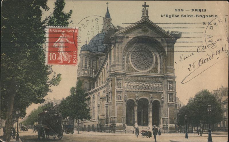 L'Église Saint-Augustin, Paris street view France