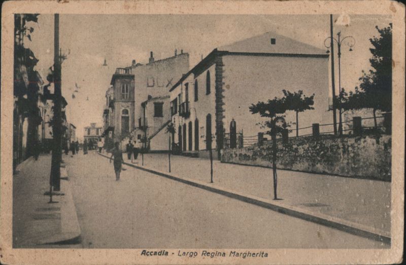 Accadia, Largo Regina Margherita street view Italy