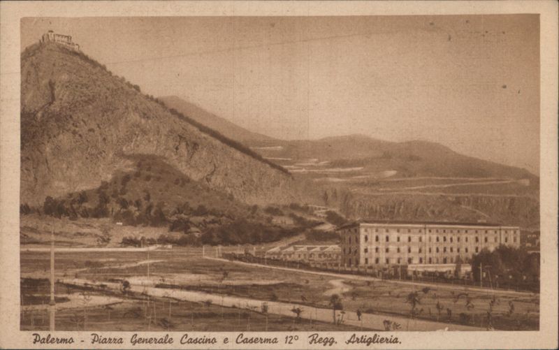 Palermo, Piazza Generale Cascino & 12th Artillery Barracks Italy