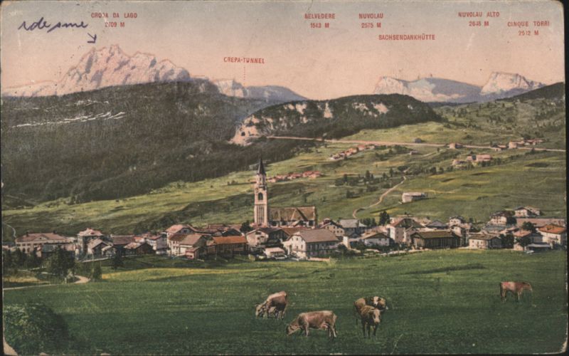 Cortina d'Ampezzo, Dolomites, Croda da Lago, Nuvolau Italy