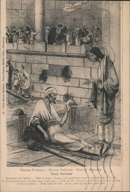 Jesus Heals Paralytic at Pool of Bethesda, John 5:7-8