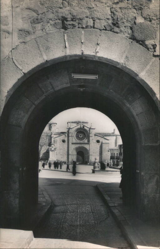 San Pedro Church through Archway, Avila Spain Alfonso