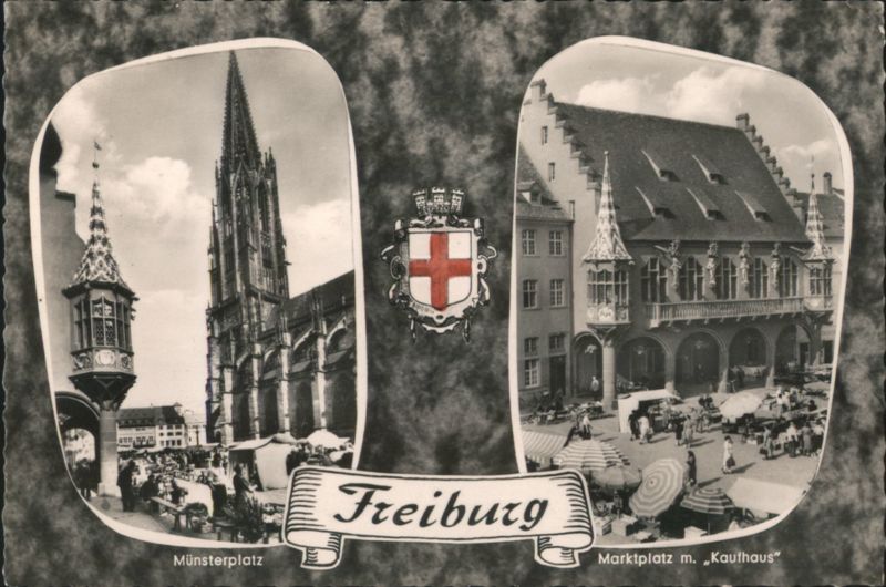 Freiburg Münsterplatz, Marktplatz Kaufhaus Germany