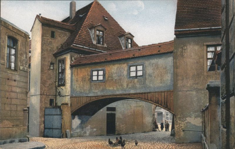 Alt-Dresden Alter Thorbogen an der Fischhofgasse Germany