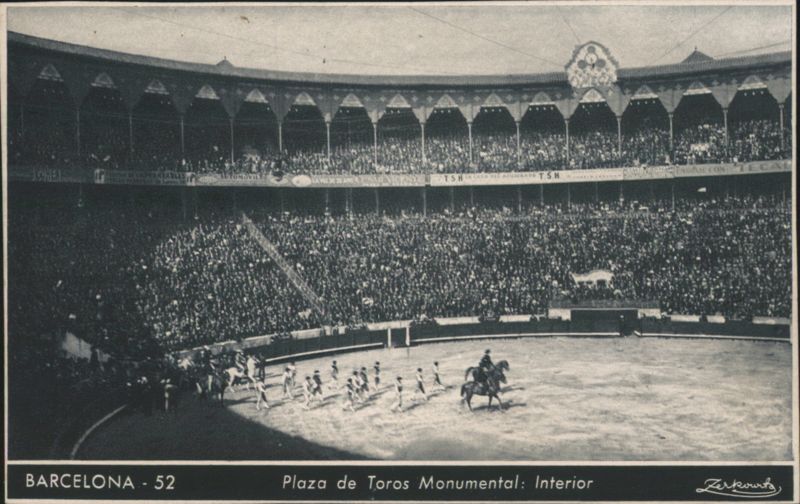 Plaza de Toros Monumental Interior Bullfight Barcelona Spain