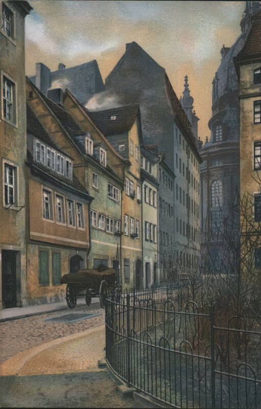 Alt-Dresden. Die Salzgasse. Germany