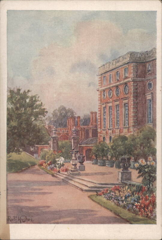 Hampton Court Palace and Gardens, Watercolor by Roli Hughes United Kingdom