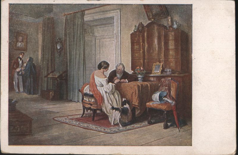 J. Danhauser: Brautwerbung (Courtship Scene) Couples