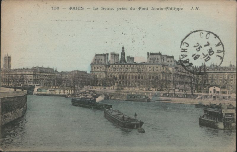 Paris - La Seine, Pont Louis-Philippe France