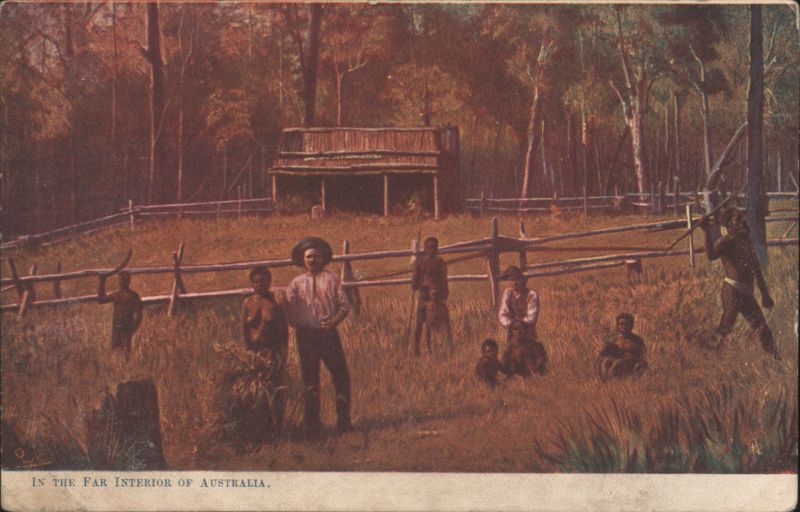 Far Interior of Australia, People in Bush Setting