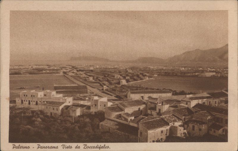Palermo Panorama Vista da Boccadifalco Italy