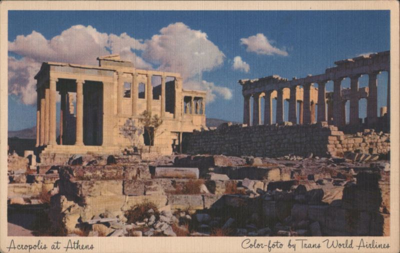 Acropolis at Athens, Parthenon, Ancient Ruins Greece