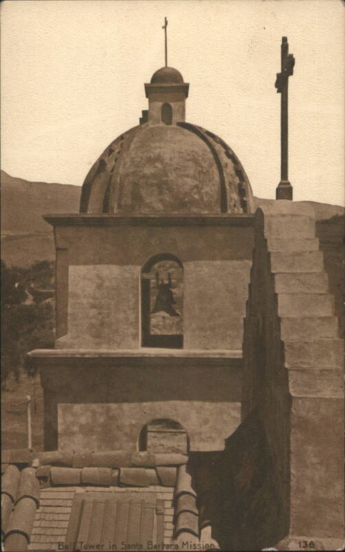 Bell Tower in Santa Barbara Mission California