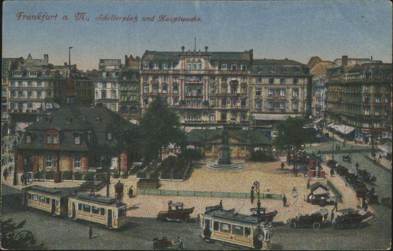 Frankfurt a. M., Schillerplatz und Hauptwache Germany
