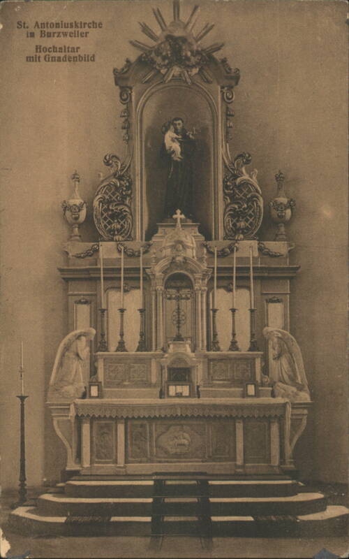St. Antoniuskirche Burzweiler Hochaltar mit Gnadenbild Mulhouse France