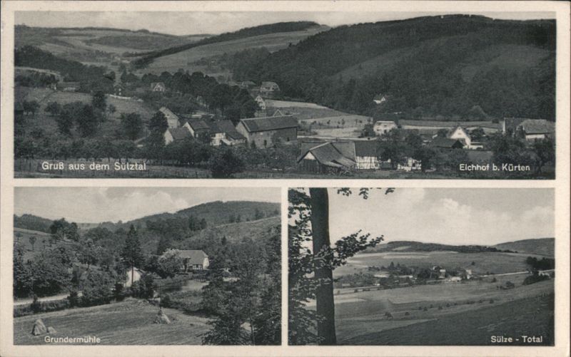 Sülztal, Eichhof, Grundermühle, Sülze Views Kürten Germany
