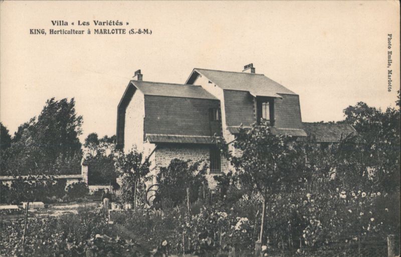Villa Les Variétés, King Horticulteur, Marlotte France