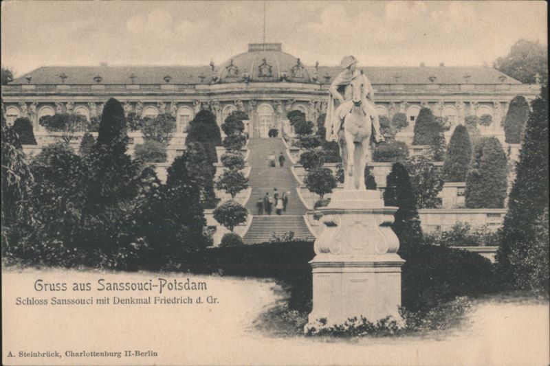 Sanssouci Palace, Monument Frederick the Great, Potsdam Germany
